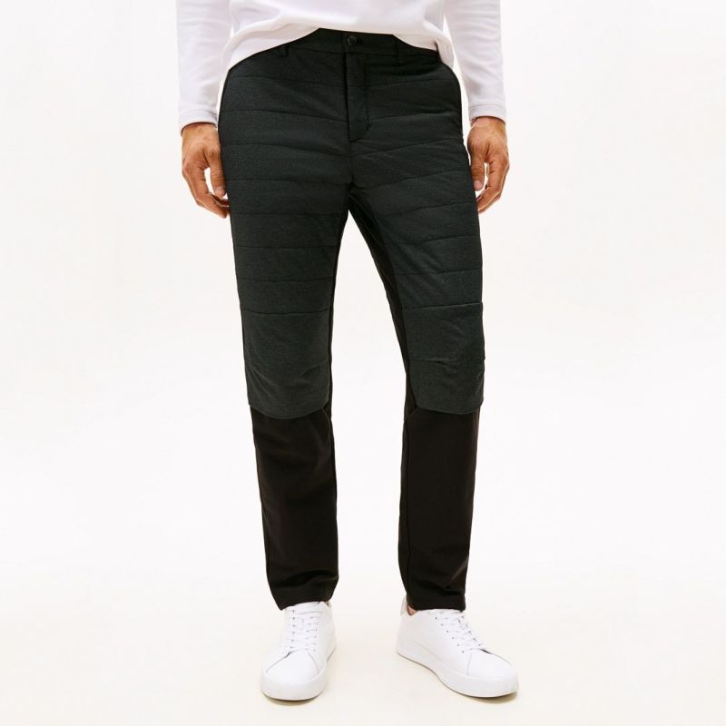 [トミーヒルフィガー]メンズ ハイブリット 中綿ロングパンツ