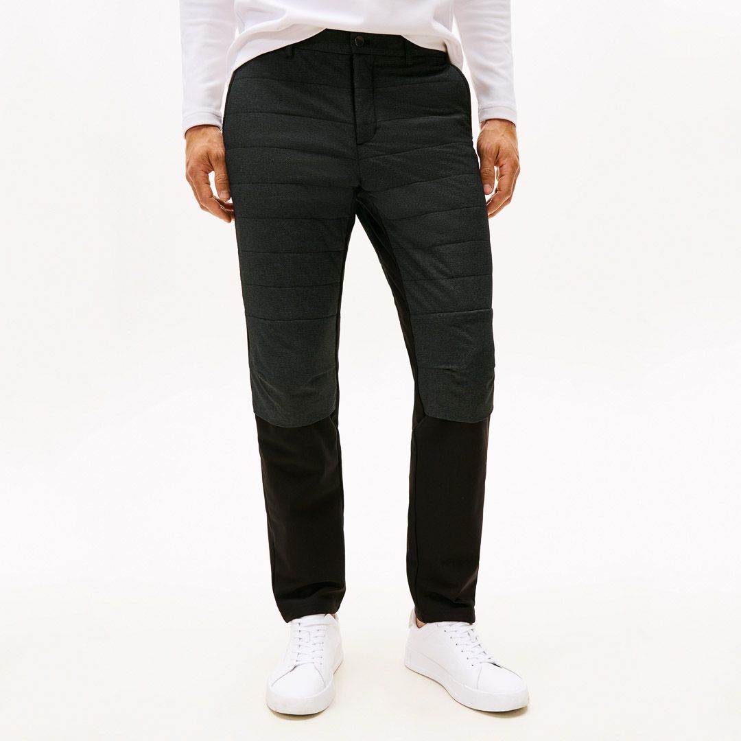 [トミーヒルフィガー]メンズ ハイブリット 中綿ロングパンツ