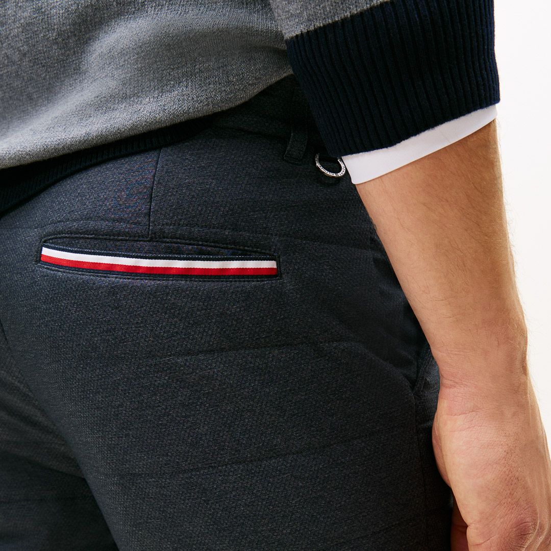 [トミーヒルフィガー]メンズ ハイブリット 中綿ロングパンツ