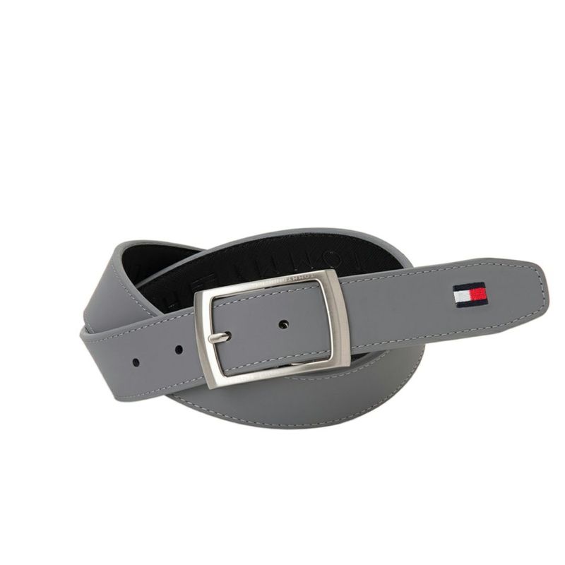 [トミーヒルフィガー]ベルトリバーシブル　ブラック