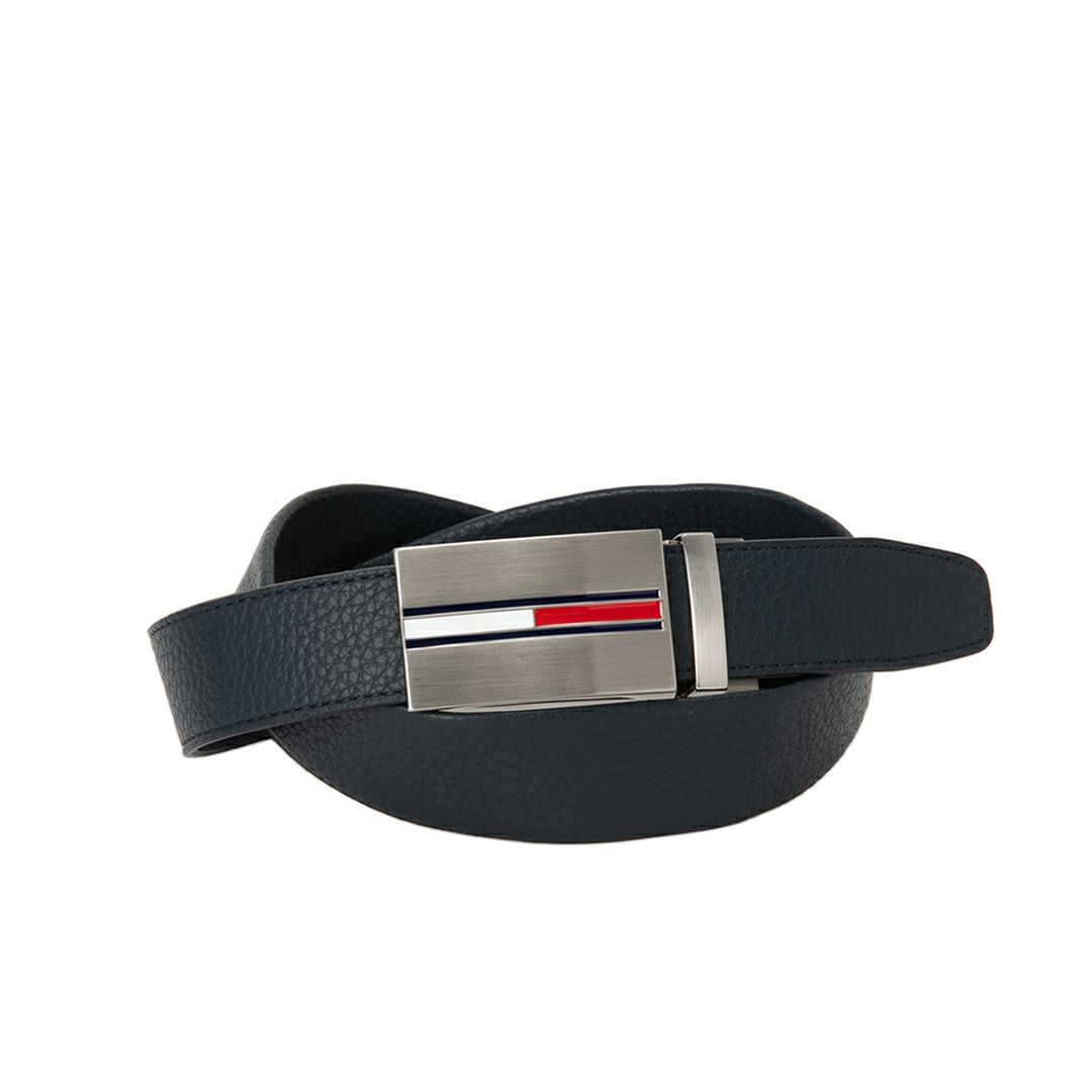 [トミーヒルフィガー]ベルト ストレッチスライドロック フラッグ　ネイビー