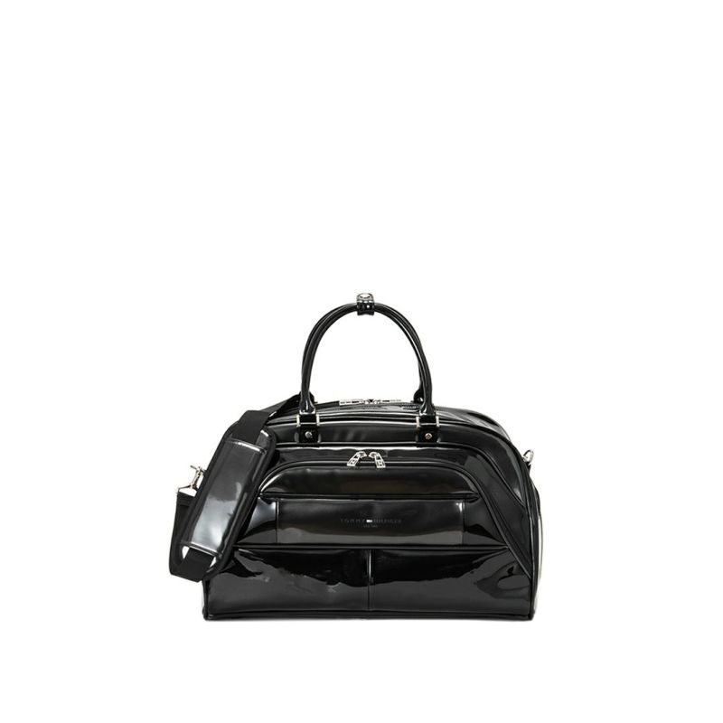 [トミーヒルフィガー]ボストンバッグ エナメルスポーツ　ブラック