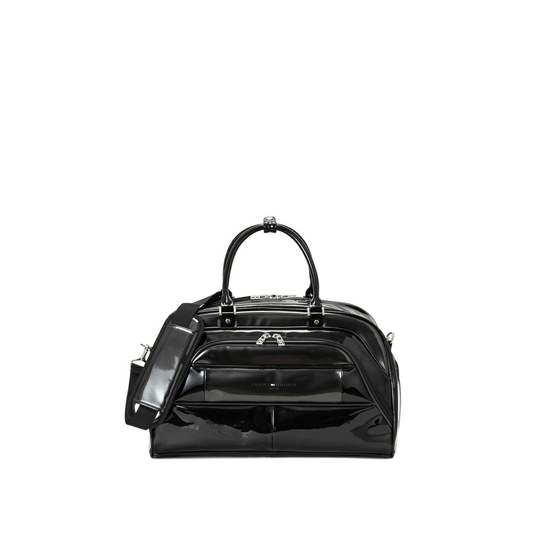 [トミーヒルフィガー]ボストンバッグ エナメルスポーツ　ブラック
