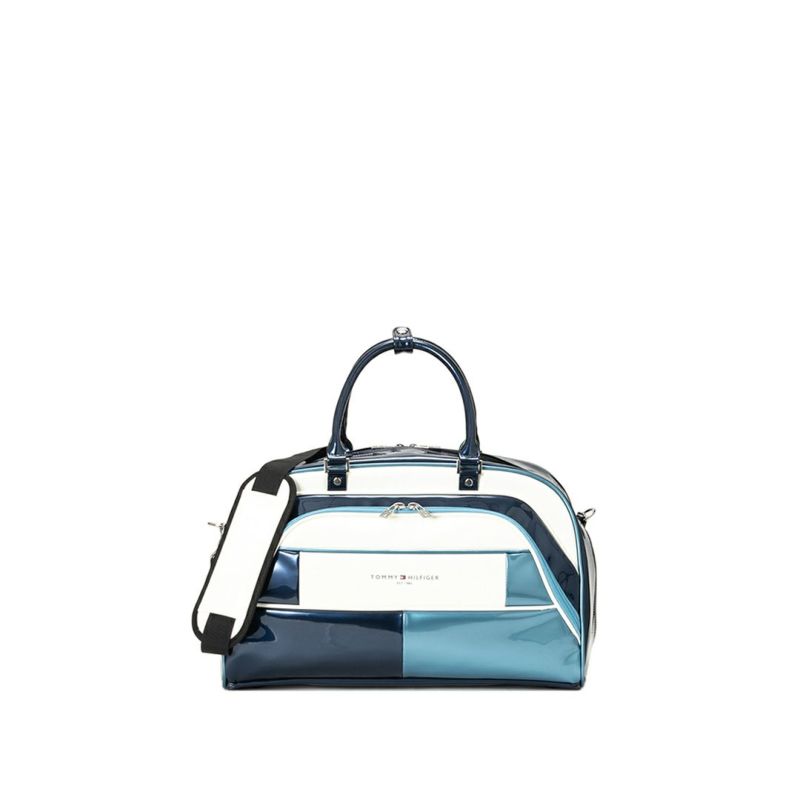 [トミーヒルフィガー]ボストンバッグ エナメルスポーツ　ブルー