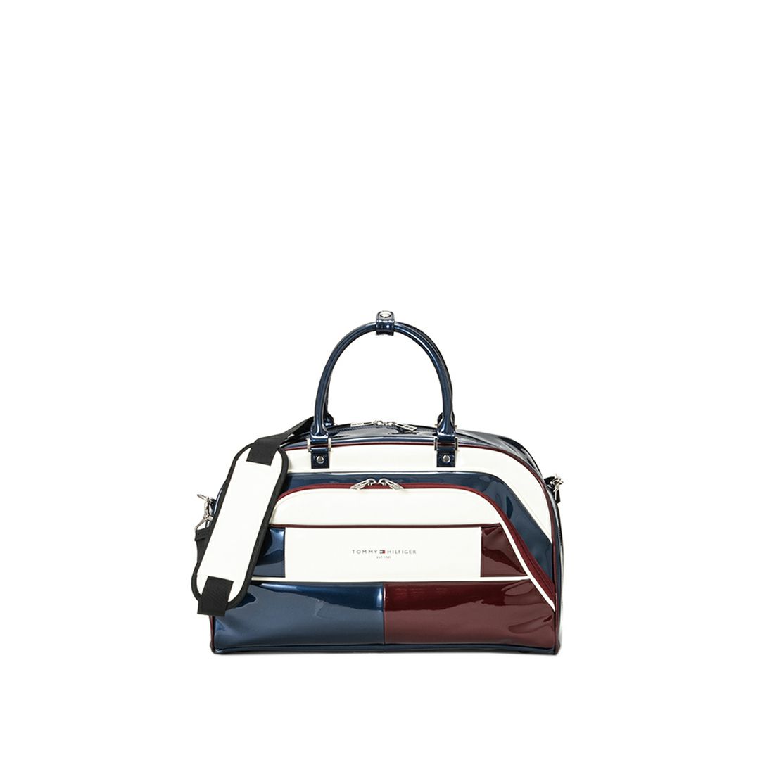 [トミーヒルフィガー]ボストンバッグ エナメルスポーツ　トリコロール