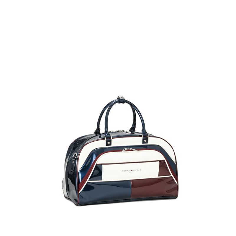 [トミーヒルフィガー]ボストンバッグ エナメルスポーツ　トリコロール