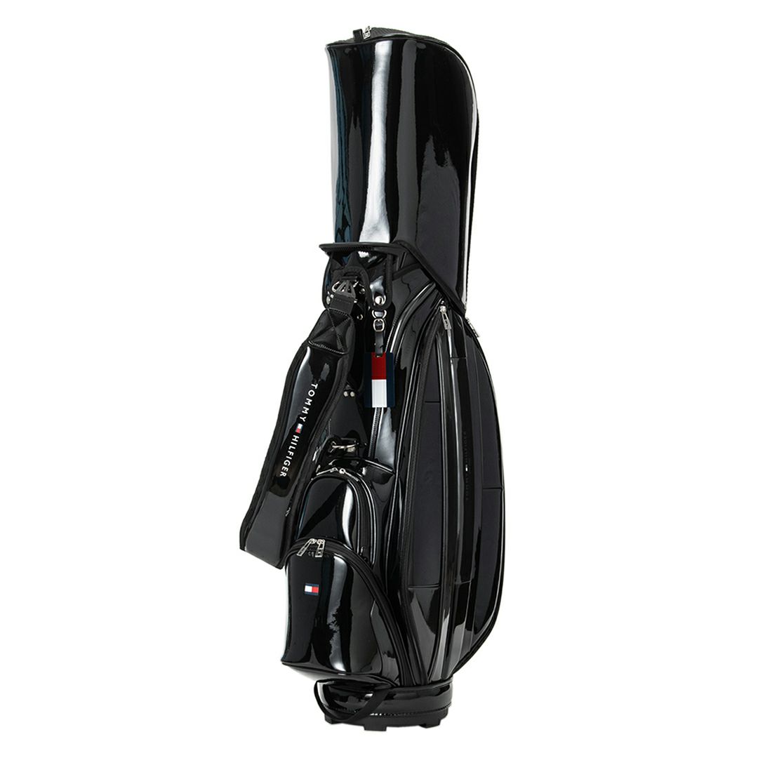 [トミーヒルフィガー]カートキャディバッグ エナメルスポーツ　ブラック