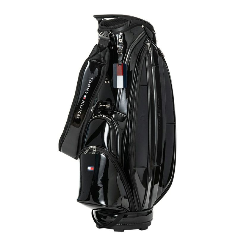 [トミーヒルフィガー]カートキャディバッグ エナメルスポーツ　ブラック