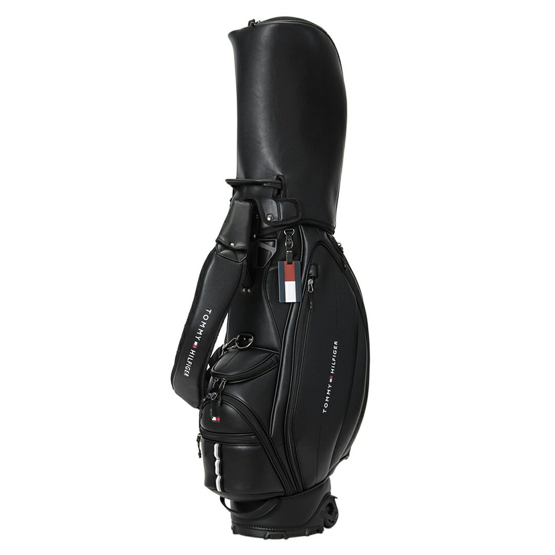 [トミーヒルフィガー]キャスターキャディバッグ ユースフル　ブラック