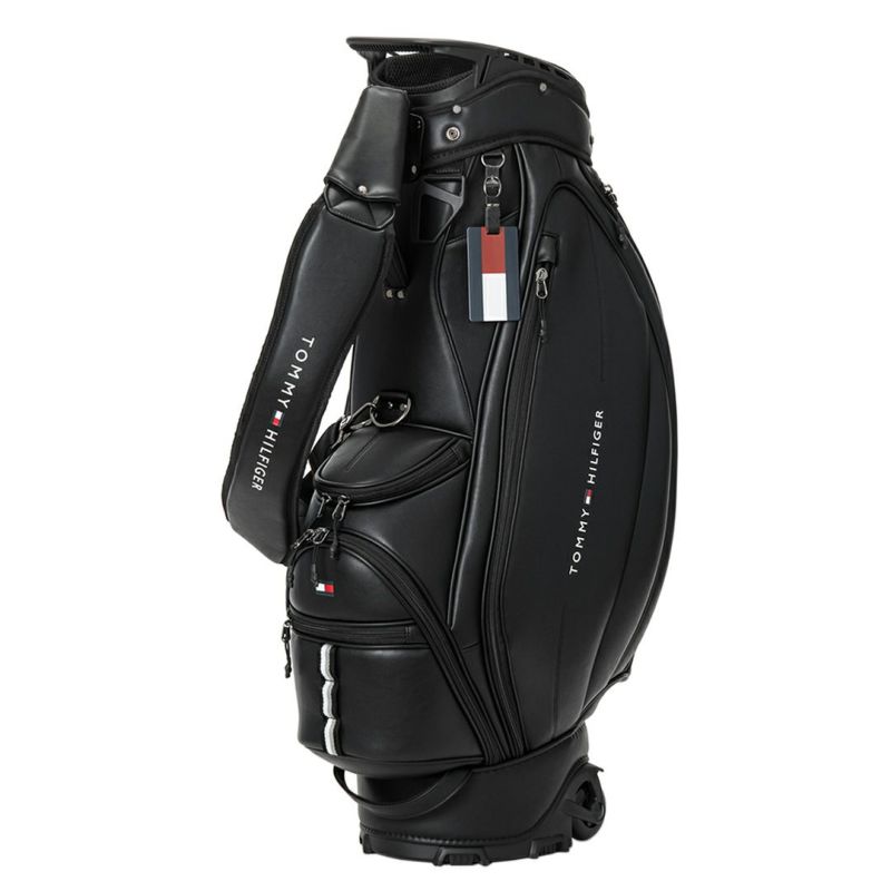 [トミーヒルフィガー]キャスターキャディバッグ ユースフル　ブラック