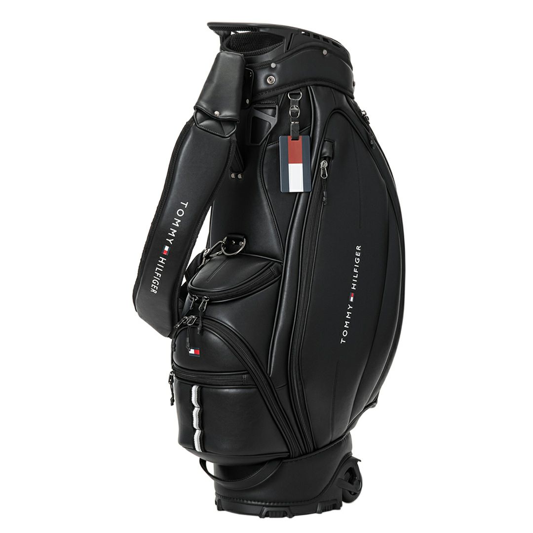 [トミーヒルフィガー]キャスターキャディバッグ ユースフル　ブラック
