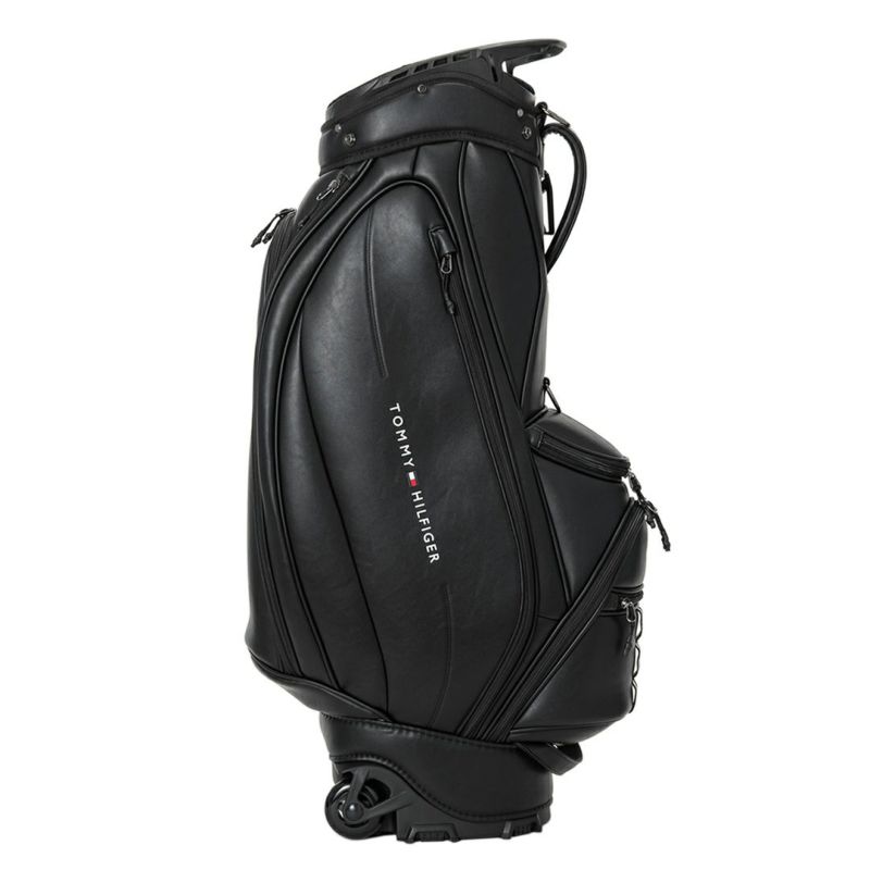 [トミーヒルフィガー]キャスターキャディバッグ ユースフル　ブラック
