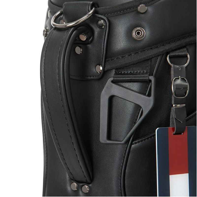 [トミーヒルフィガー]キャスターキャディバッグ ユースフル　ブラック