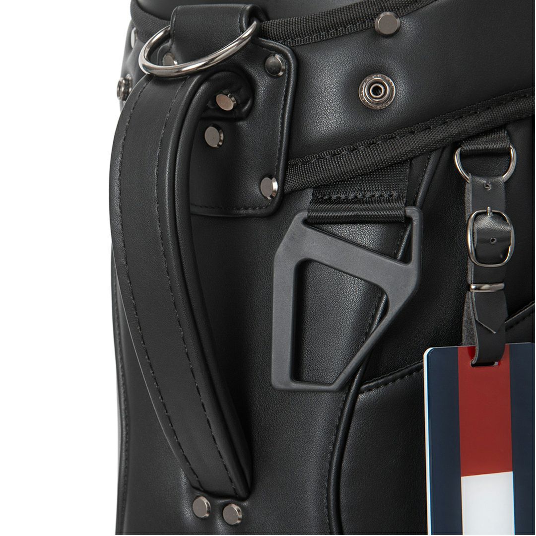 [トミーヒルフィガー]キャスターキャディバッグ ユースフル　ブラック