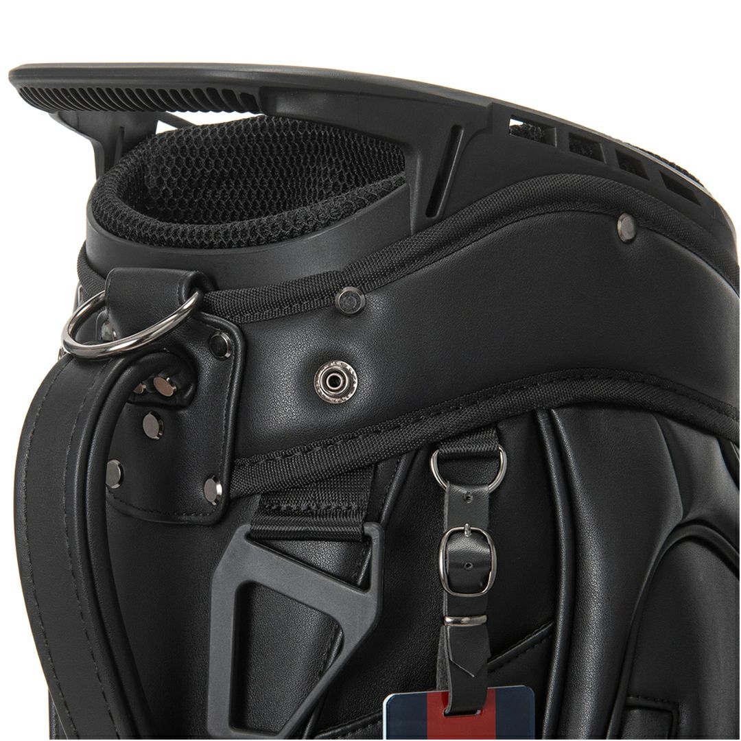 [トミーヒルフィガー]キャスターキャディバッグ ユースフル　ブラック