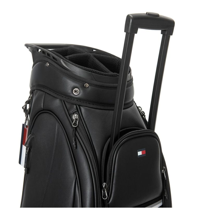 [トミーヒルフィガー]キャスターキャディバッグ ユースフル　ブラック