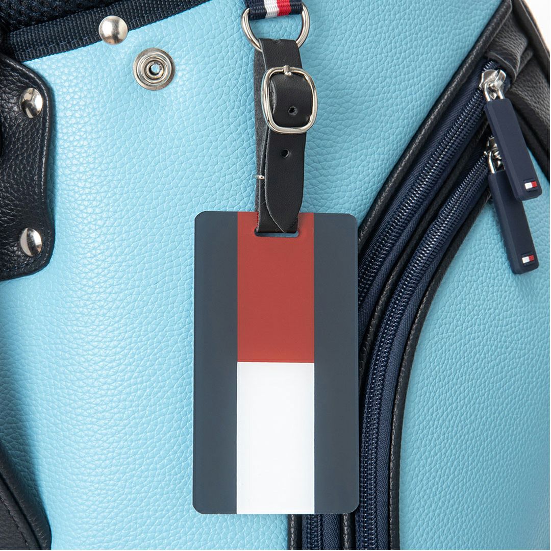 [トミーヒルフィガー]カートキャディバッグ フラッグロゴ　ブルー