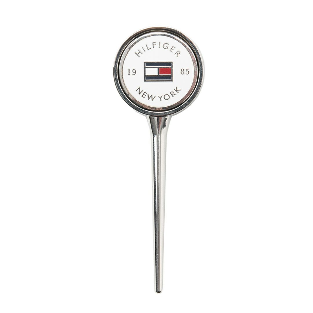 [トミーヒルフィガー]グリーンフォークマーカー　ホワイト