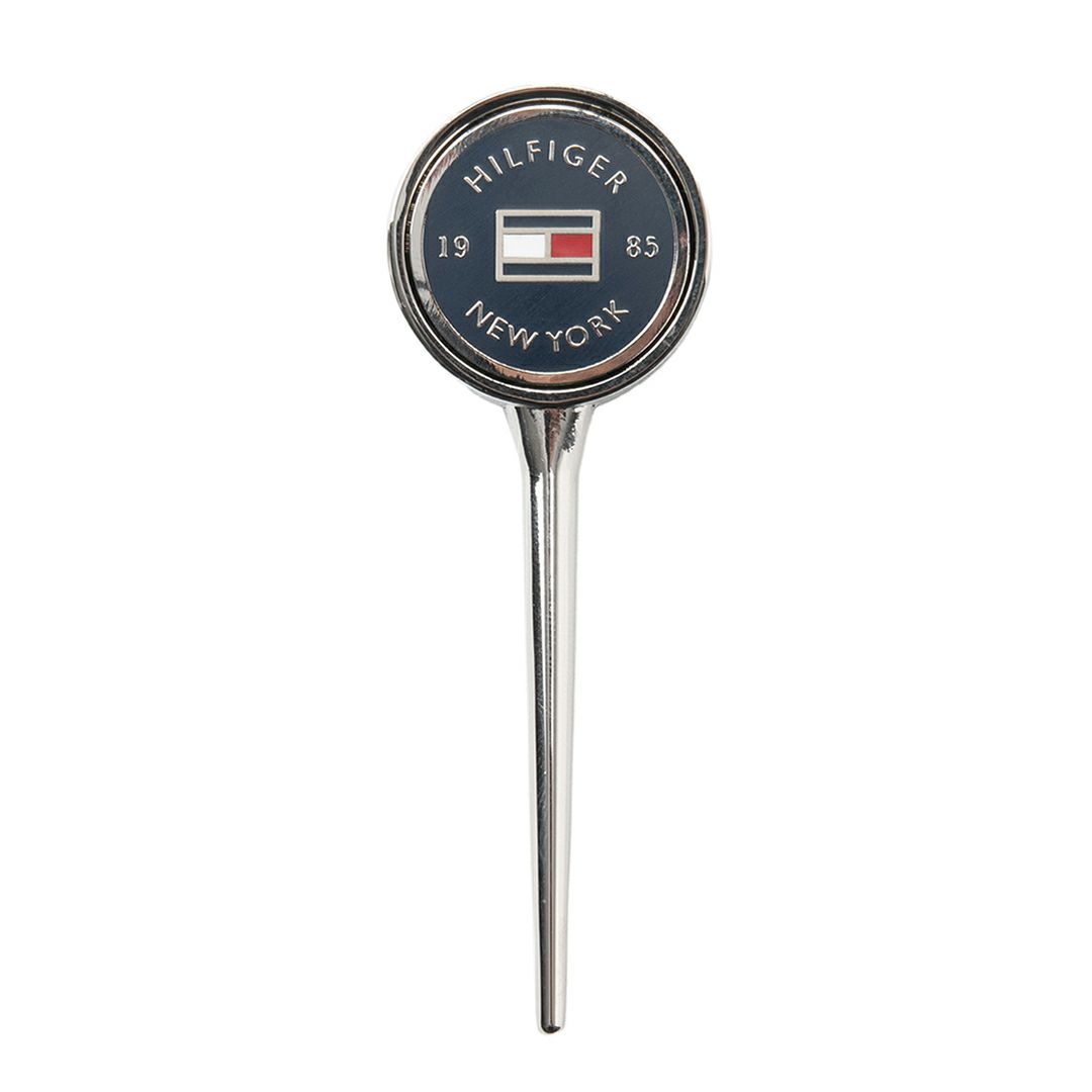 [トミーヒルフィガー]グリーンフォークマーカー　ネイビー
