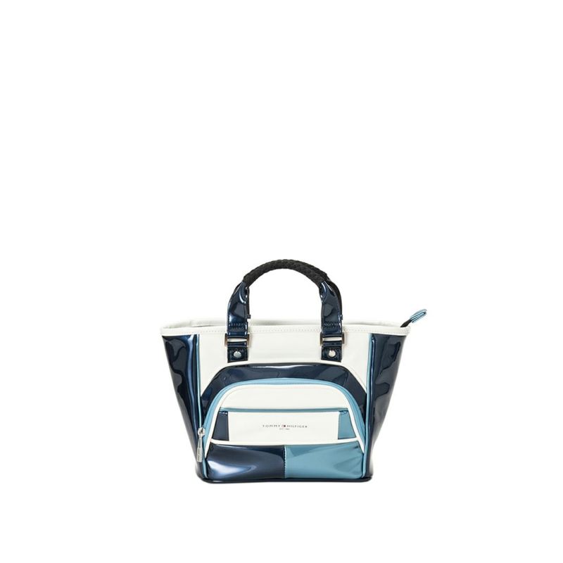 [トミーヒルフィガー]ラウンドバッグ エナメルスポーツ　ブルー