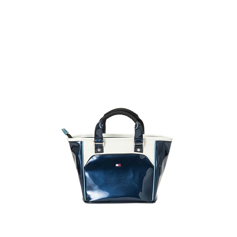 [トミーヒルフィガー]ラウンドバッグ エナメルスポーツ　ブルー