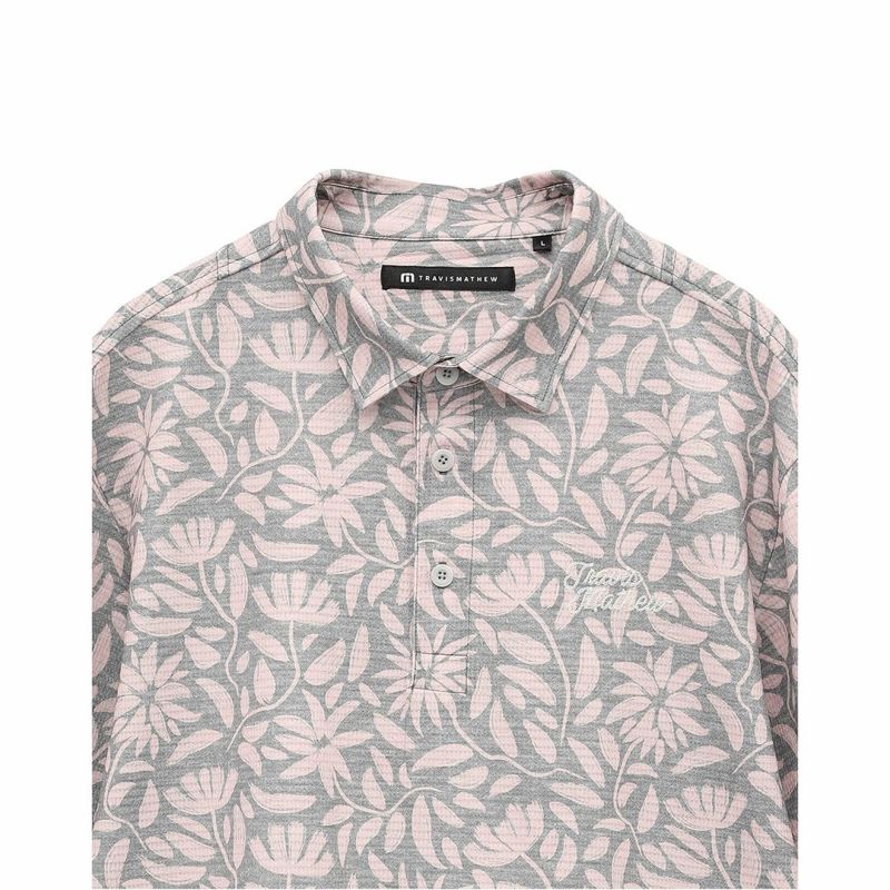 TRAVISMATHEW メンズ ポロシャツ ローズピンク
