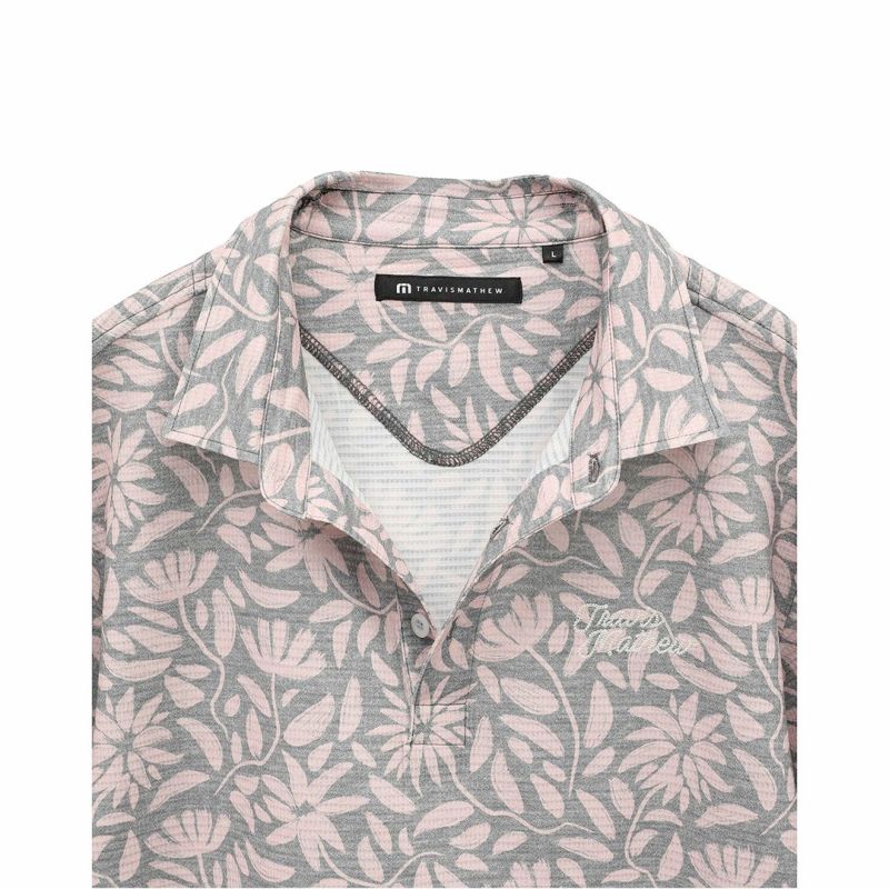 TRAVISMATHEW メンズ ポロシャツ ローズピンク