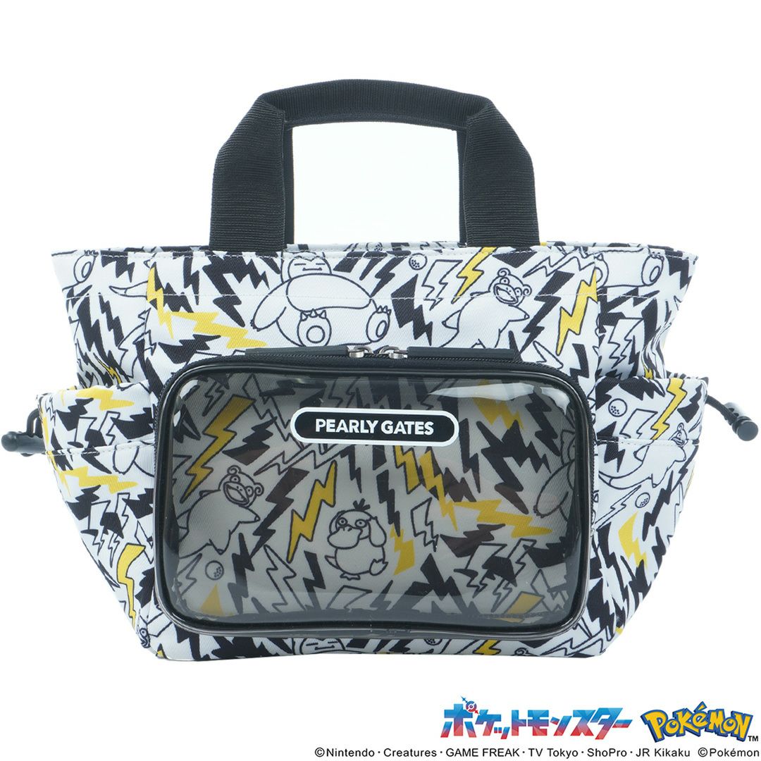 PEARLY GATES ポケモン メンズ レディース ユニセックス カートバッグ ラウンドバッグ オフホワイト