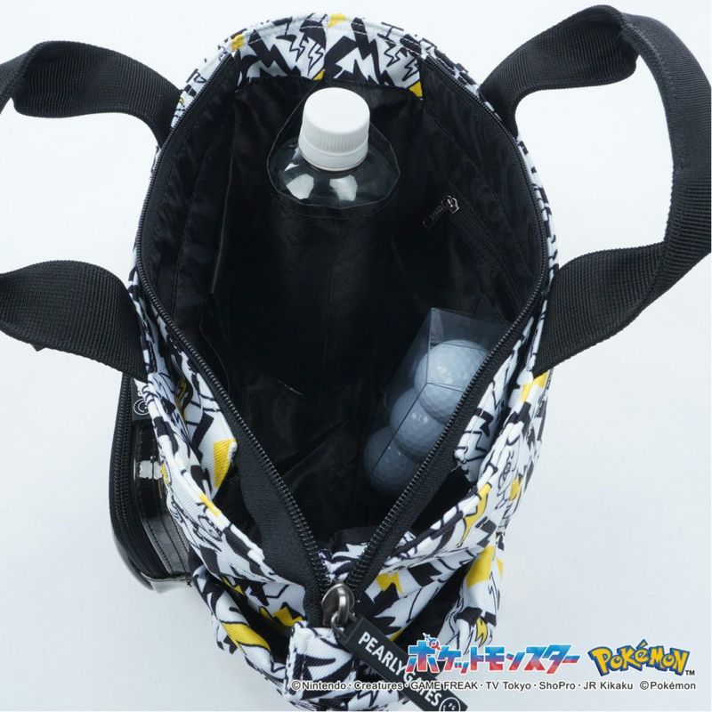 PEARLY GATES ポケモン メンズ レディース ユニセックス カートバッグ ラウンドバッグ オフホワイト