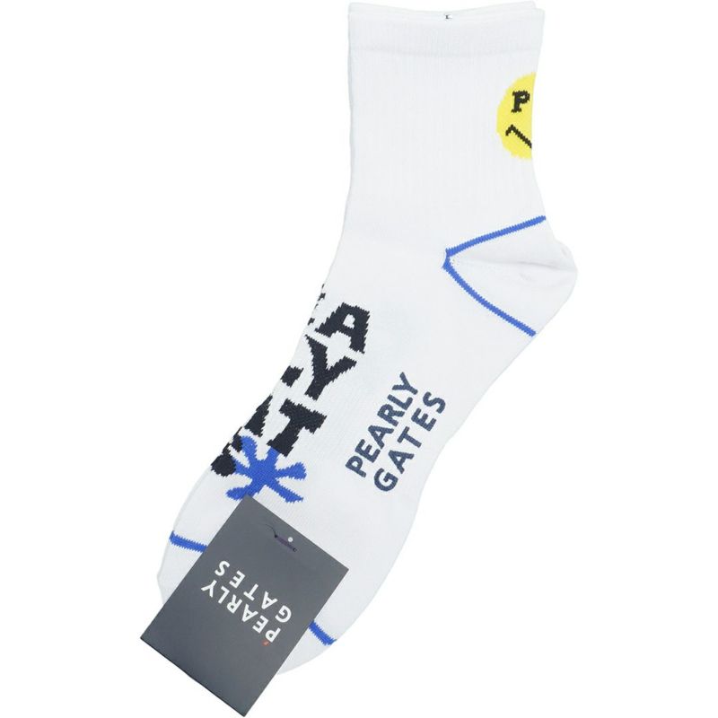 パーリーゲイツ PEARLY GATES メンズ メンズ BIGロゴショートソックス (MENS) PAMG56JF 詳細1