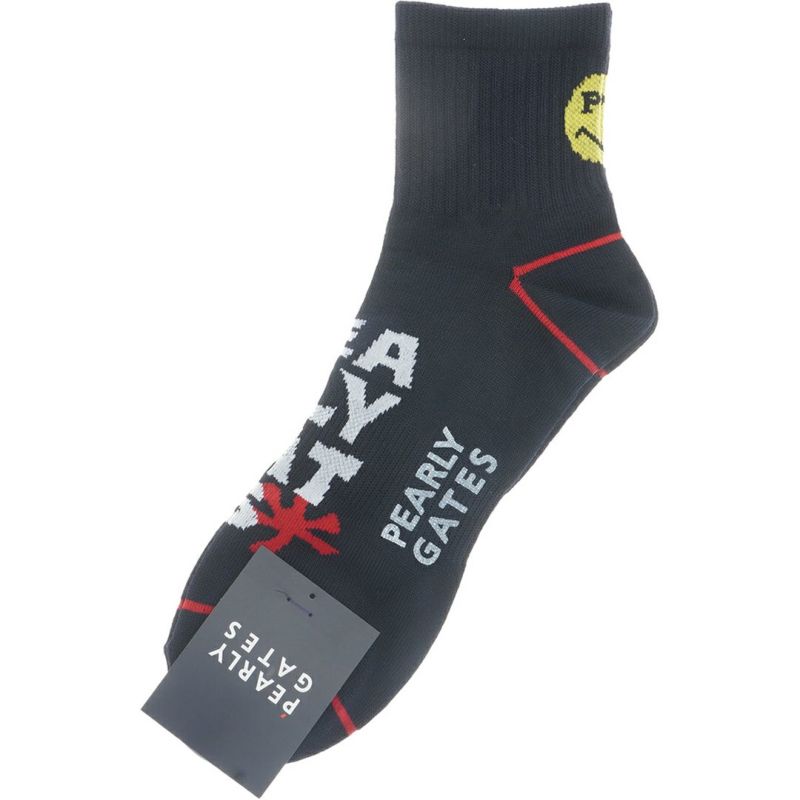 パーリーゲイツ PEARLY GATES メンズ メンズ BIGロゴショートソックス (MENS) PAMG56JF 詳細2