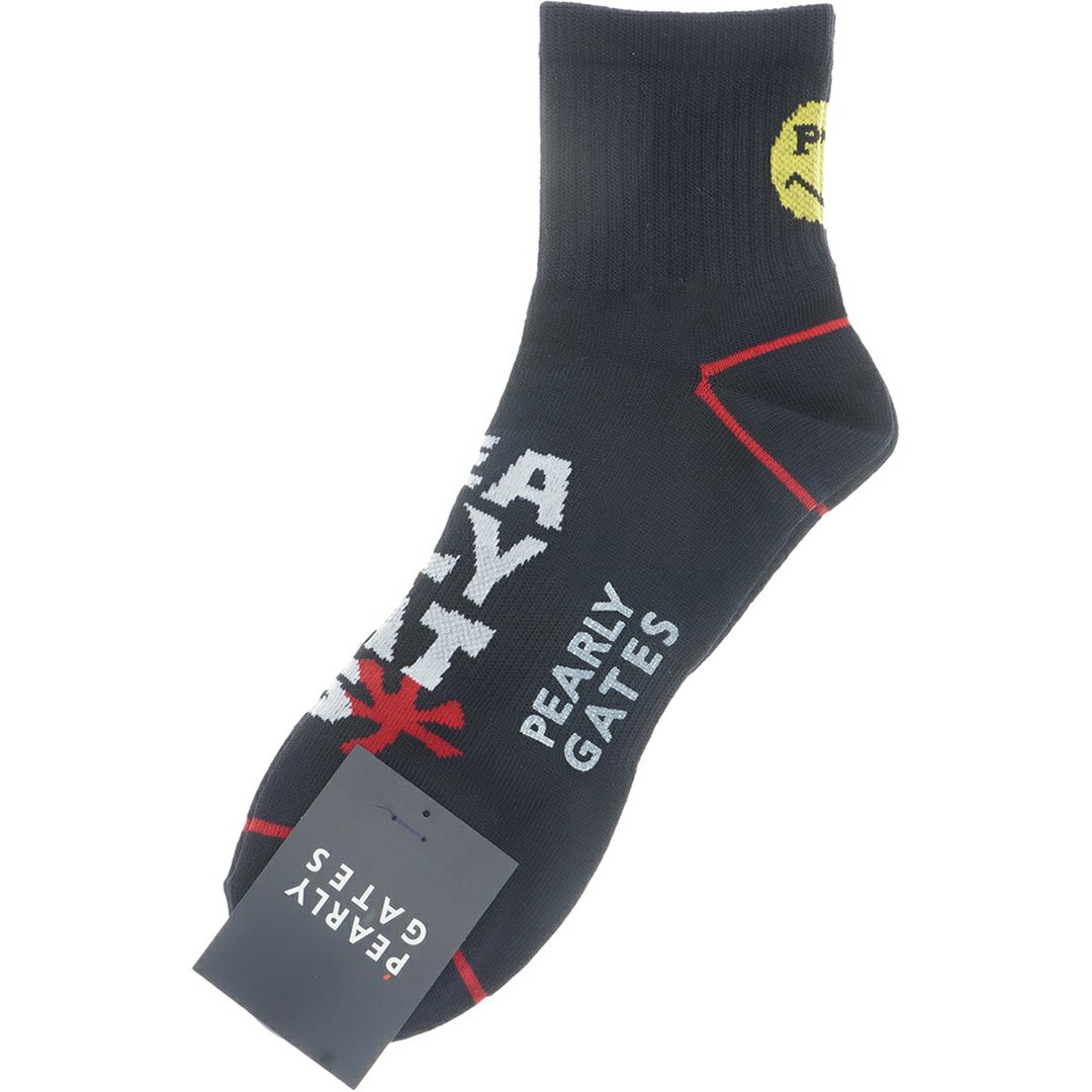 パーリーゲイツ PEARLY GATES メンズ メンズ BIGロゴショートソックス (MENS) PAMG56JF 詳細2