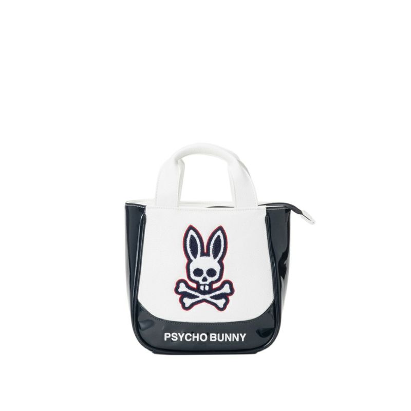PsychoBunny ユニセックス メンズ レディース ラウンドバッグ ホワイト