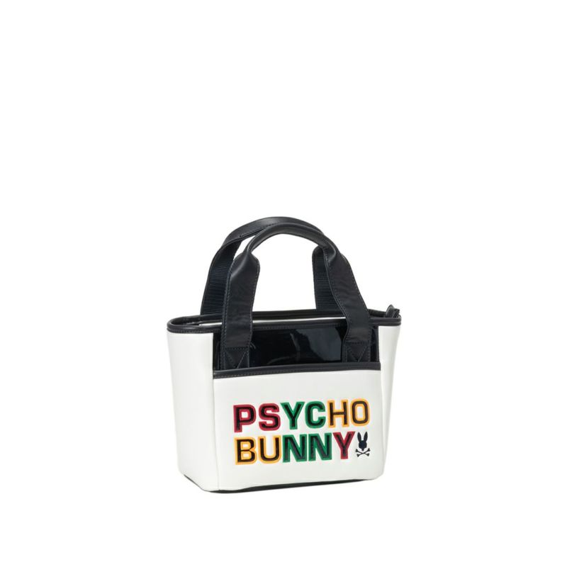 PsychoBunny ユニセックス メンズ レディース ラウンドバッグ ホワイト