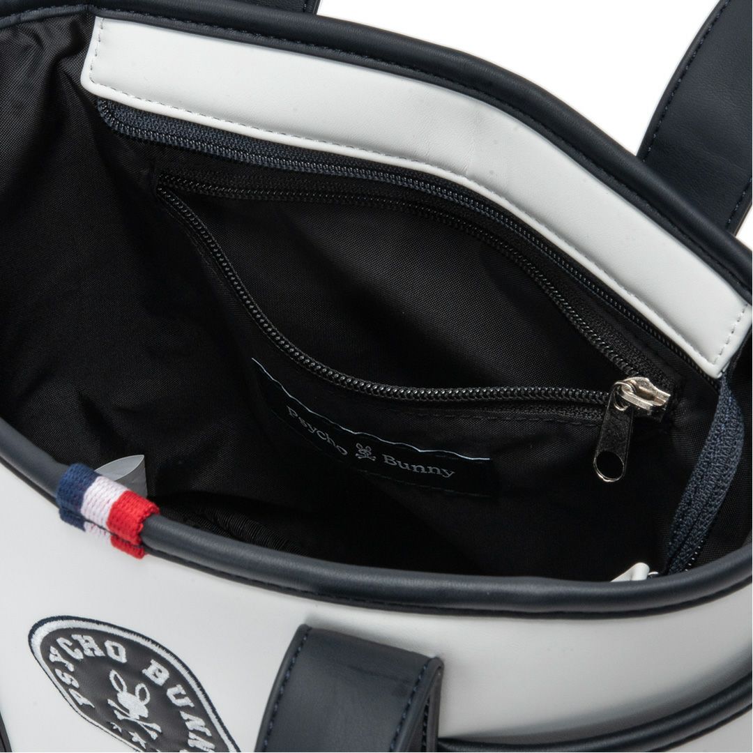 PsychoBunny ユニセックス メンズ レディース ラウンドバッグ ホワイト