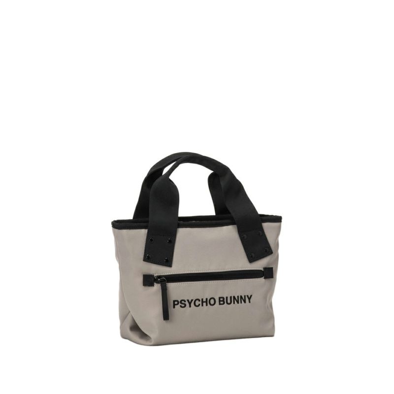 PsychoBunny ユニセックス メンズ レディース ラウンドバッグ ベージュ