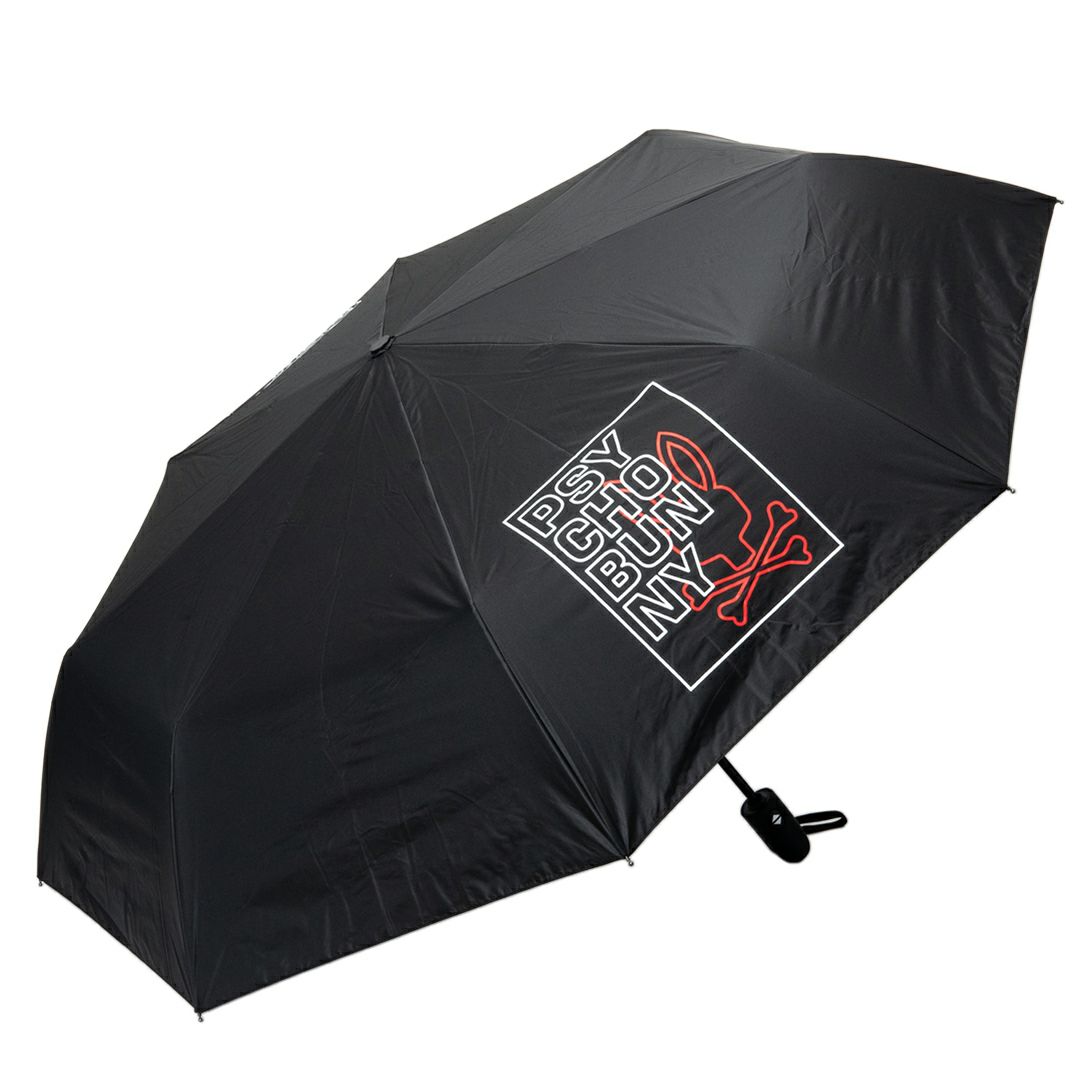 PsychoBunny ユニセックス メンズ レディース  晴雨兼用傘 ブラック