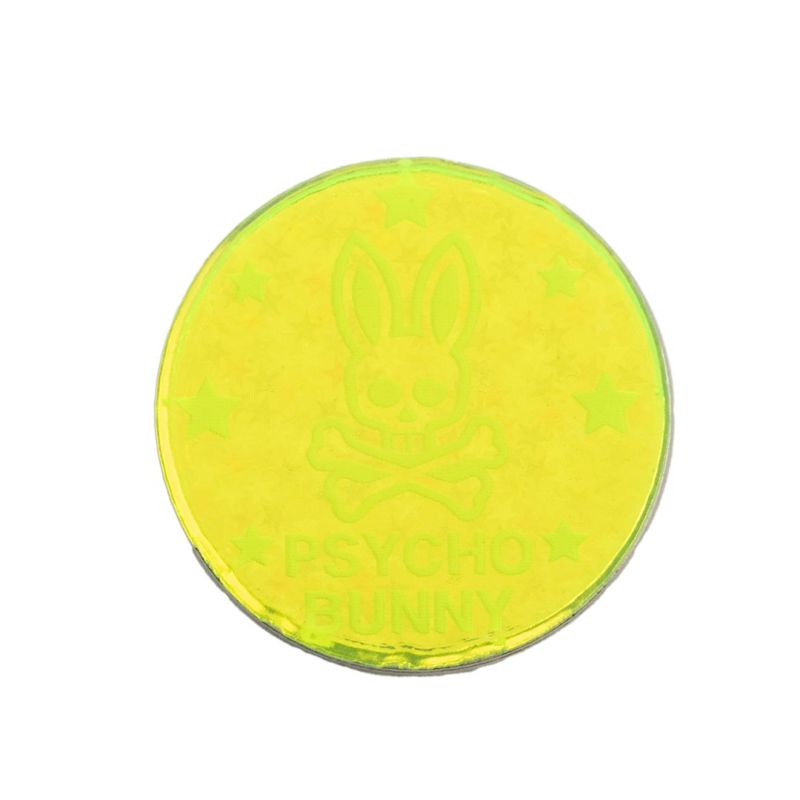 PsychoBunny ユニセックス メンズ レディース ゴルフマーカー ライムグリーン