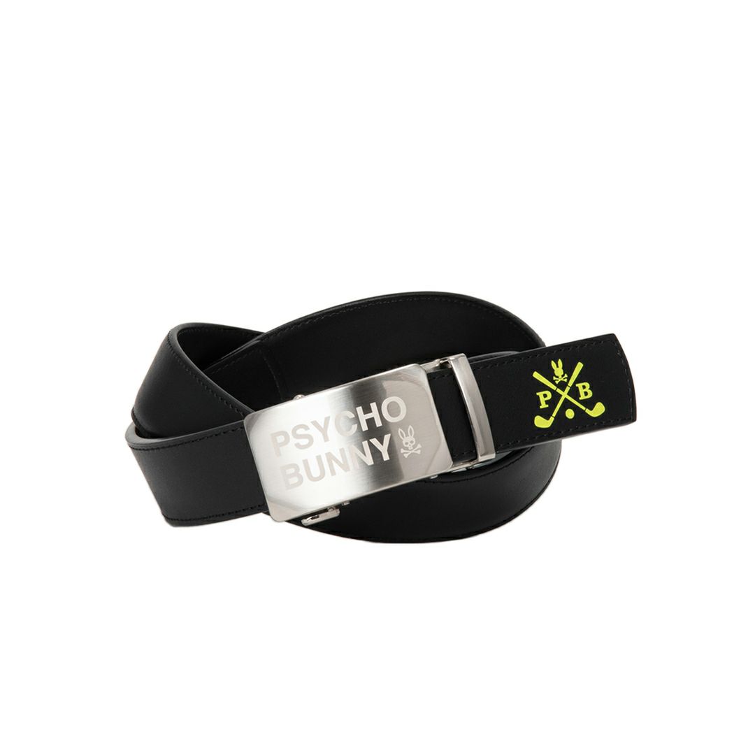 PsychoBunny ユニセックス メンズ レディース ベルト ブラック