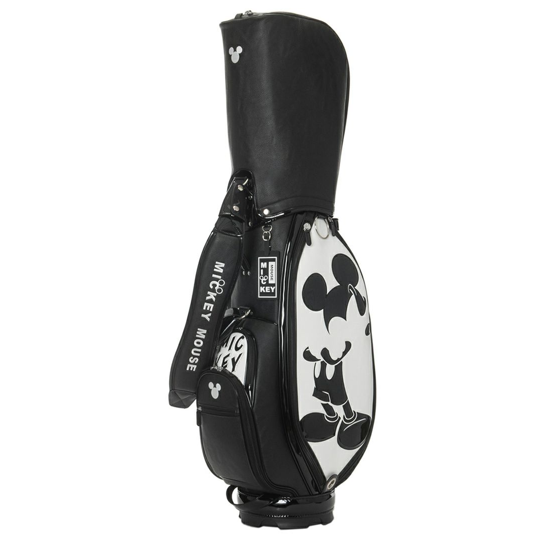 ディズニー DISNEY メンズ レディース ユニセックス MONOCHROME MICKEY GOLF CADDIE BAG XYMG5FC1 詳細1