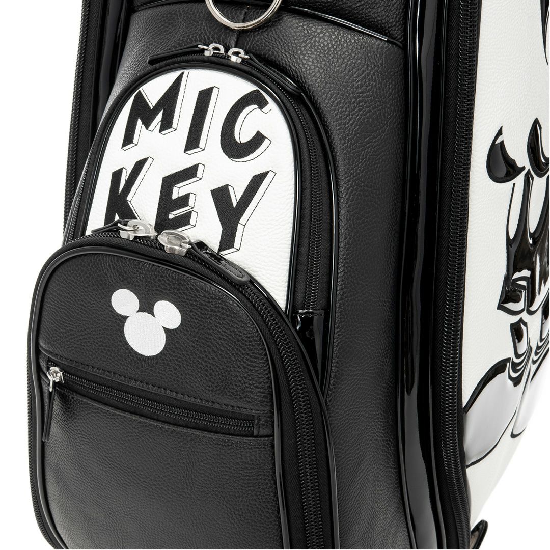 ディズニー DISNEY メンズ レディース ユニセックス MONOCHROME MICKEY GOLF CADDIE BAG XYMG5FC1 詳細7