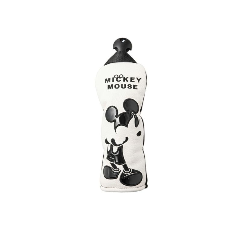 DISNEY ミッキーマウス ユニセックス メンズ レディース ユーティリティ用 ヘッドカバー ホワイト