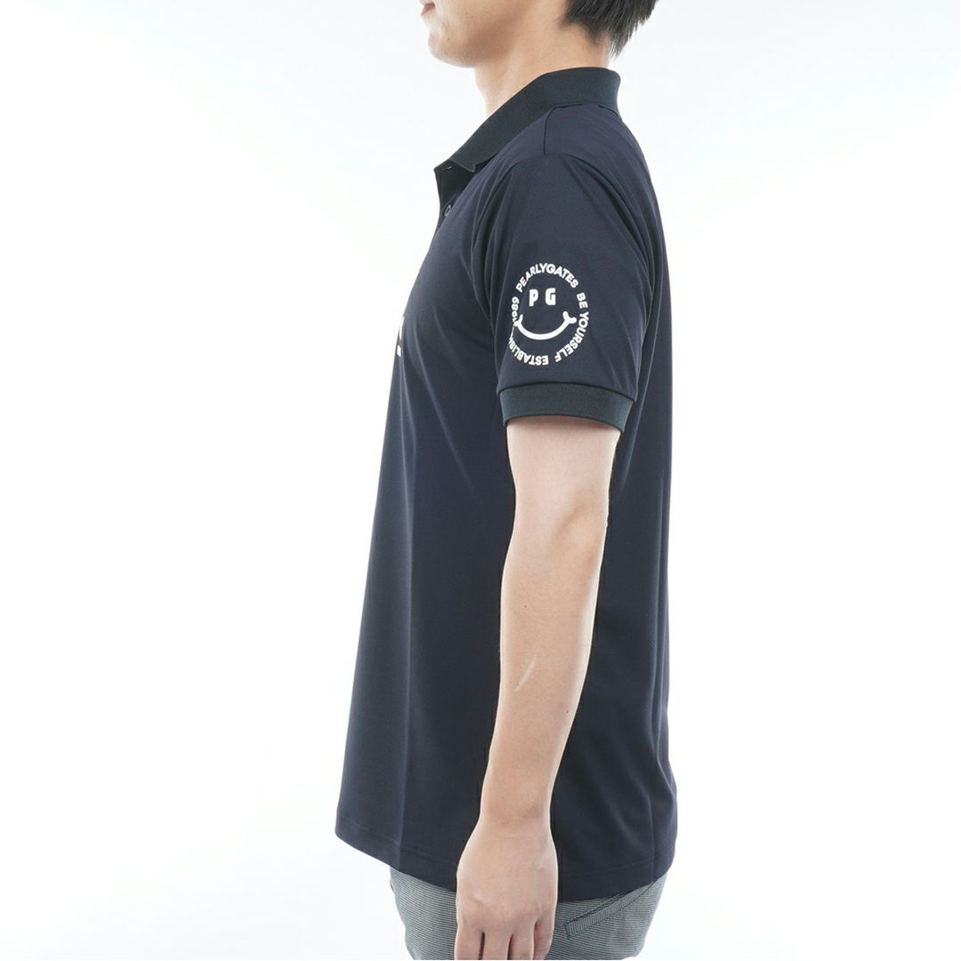 パーリーゲイツ PEARLY GATES メンズ PG is PG ハイゲージストレッチBOXカノコ半袖ポロシャツ (MENS) PAMA54M 詳細4