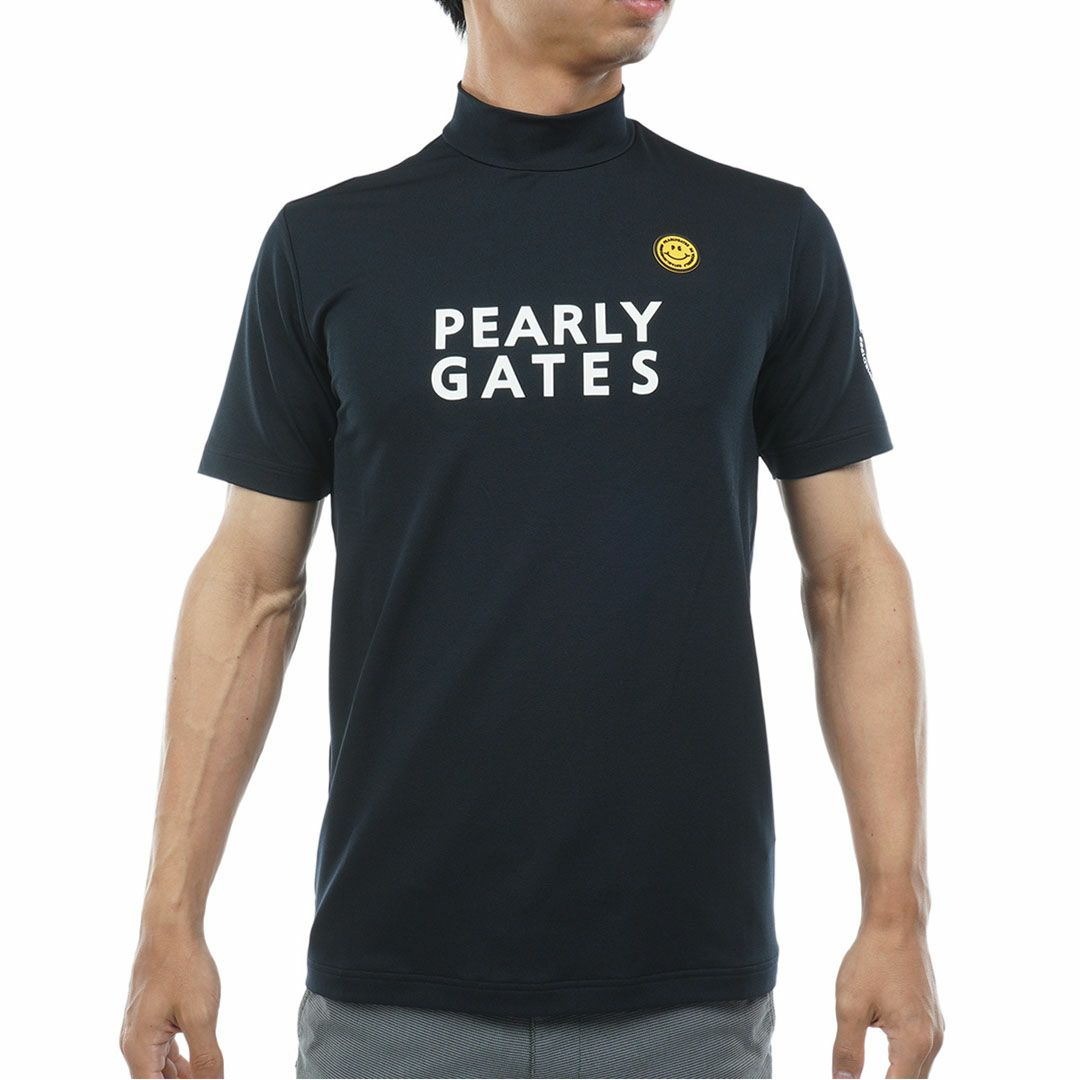 PEARLY GATES メンズ ハイネックシャツ ネイビー