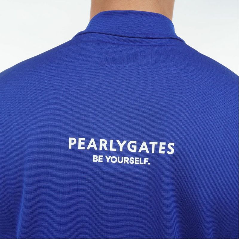 PEARLY GATES メンズ ハイネックシャツ ブルー