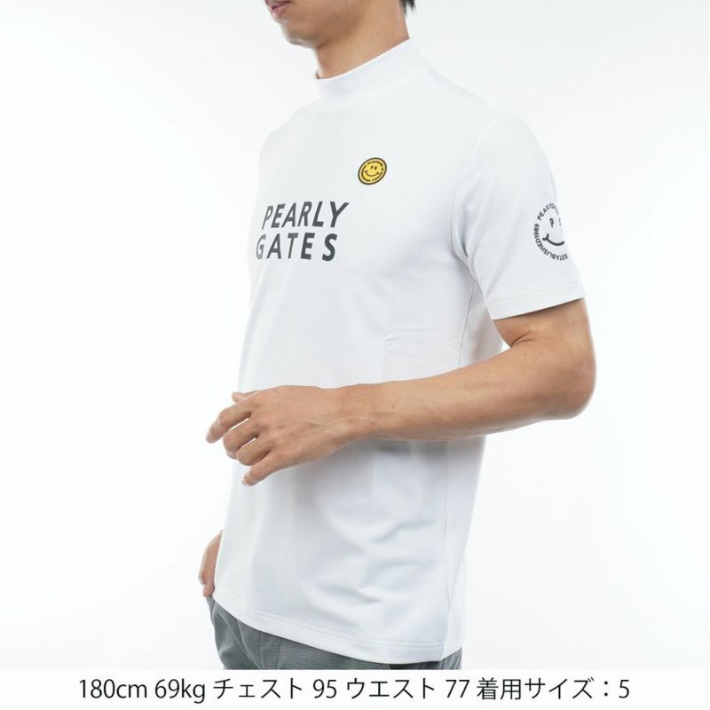 パーリーゲイツ PEARLY GATES メンズ PG is PG ベアカノコ半袖ハイネックカットソー (MENS) PAMA54Z 詳細12