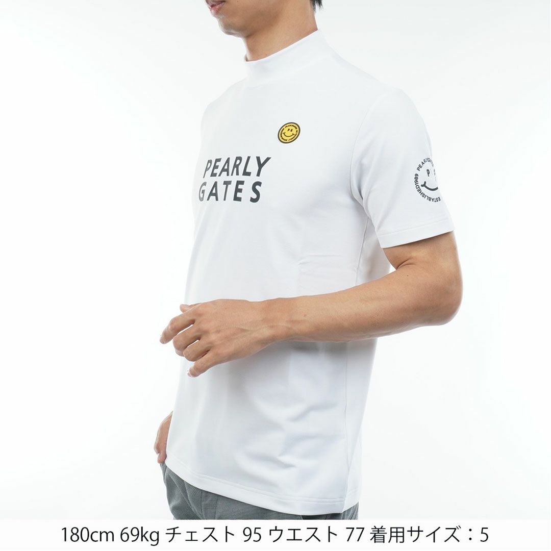 パーリーゲイツ PEARLY GATES メンズ PG is PG ベアカノコ半袖ハイネックカットソー (MENS) PAMA54Z 詳細12