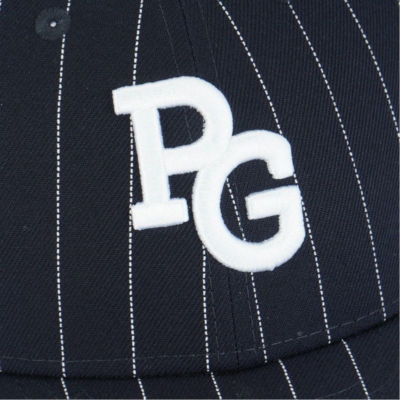 パーリーゲイツ PEARLY GATES メンズ レディース ユニセックス 【NEW ERA × PG】コラボ ピンストライプ柄キャップ (UNISEX) PAMG5ASF 詳細5