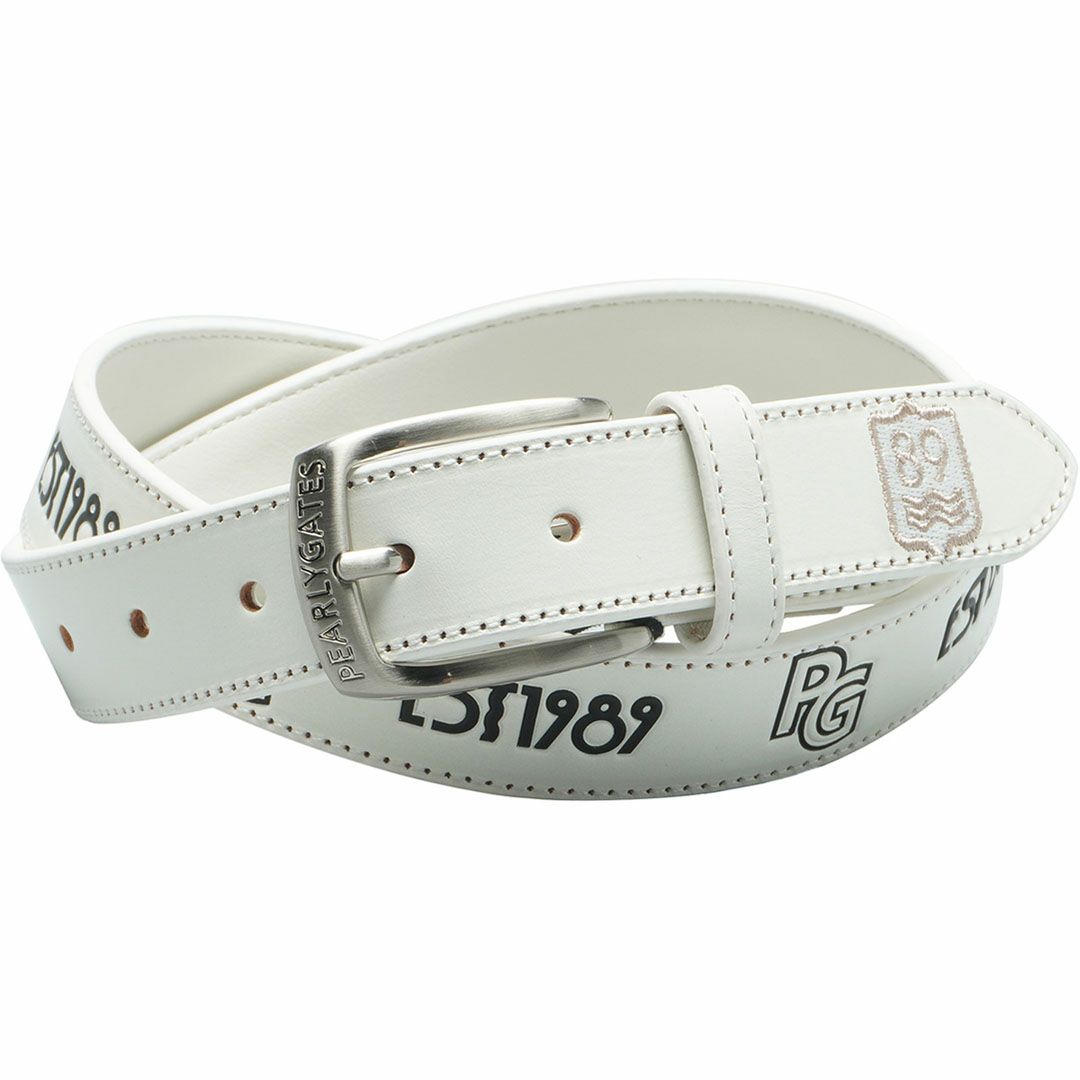 PEARLY GATES メンズ レディース ユニセックス ベルト ホワイト