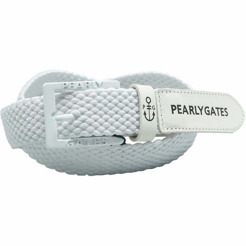 PEARLY GATES メンズ レディース ユニセックス ベルト ホワイト